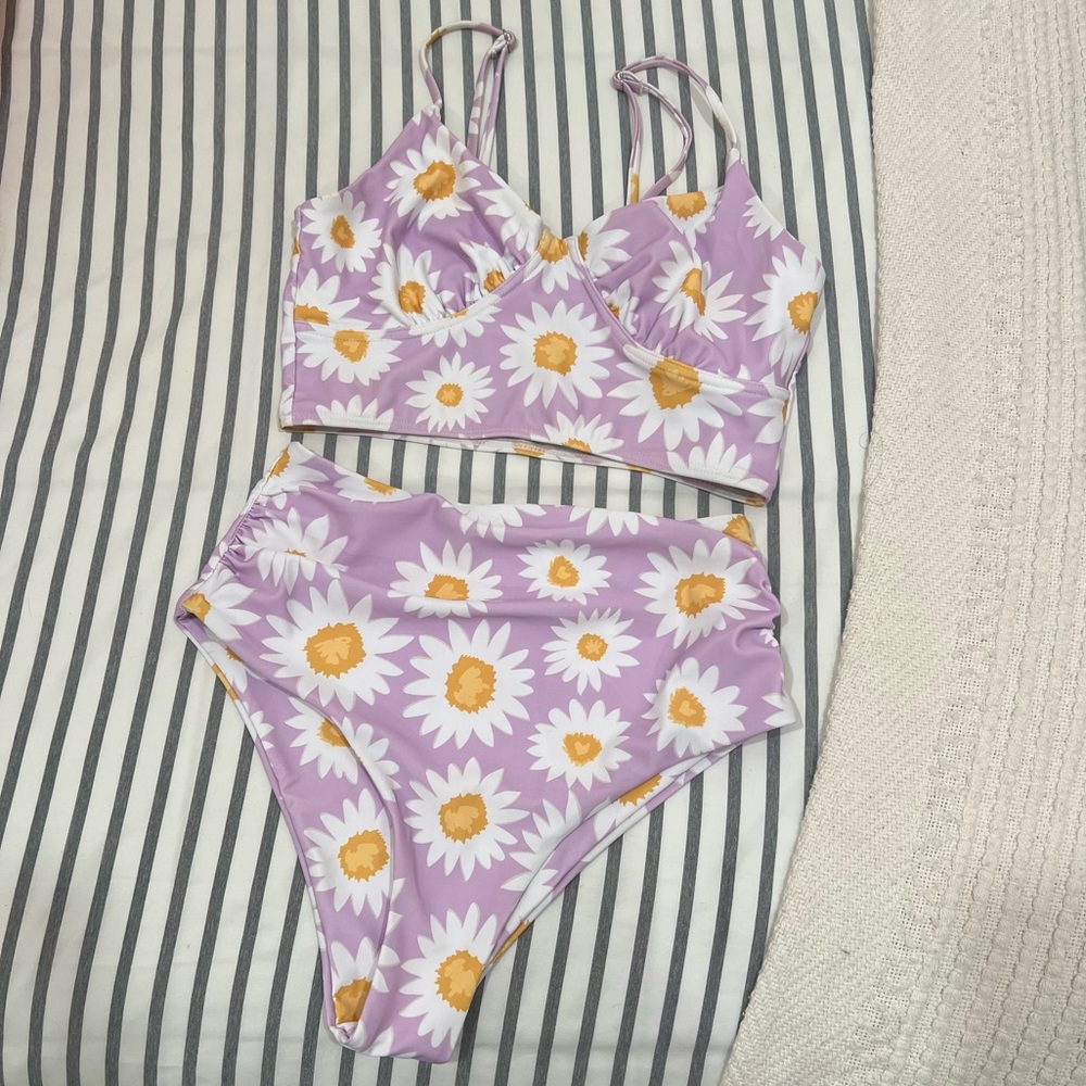SHEIN Daisy Bikini Swimsuit